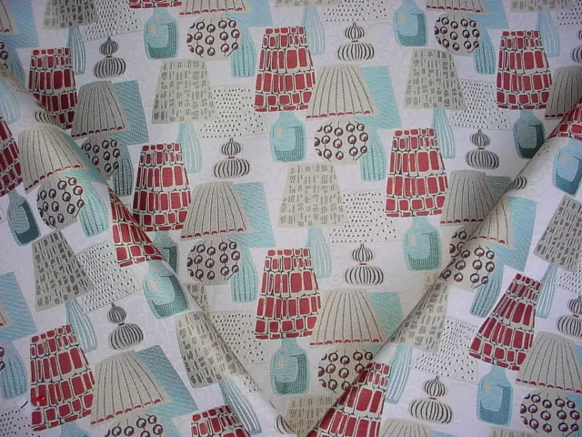 16-3/8 Kravet Lee Jofa Aqua Sienna Lamp Shade Brocade Drapery Upholstery Fabric