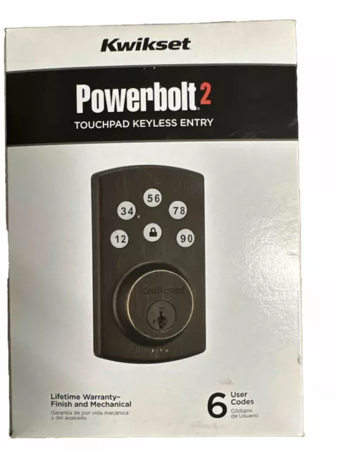 Kwikset Powerbolt2 Deadbolt SmartKey Security Lock - Venetian Bronze