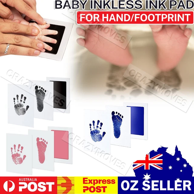 Newborn Footprint Handprint Safe Inkless Gift Foot Hand Print Wipe VIC