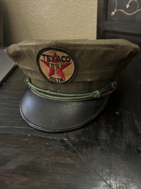 Vintage 1940  Texaco Gas Service Station Attendant Uniform Hat