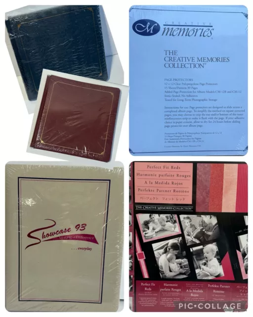 CREATIVE MEMORIES 12X12 Album page protector pages 8x10 pages RED paper U  CHOOSE $15.00 - PicClick