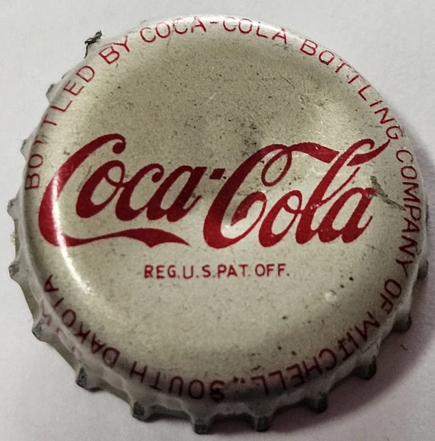 COCACOLA CORK BOTTLE Cap; Mitchell, South Dakota Antique Bottle Cap