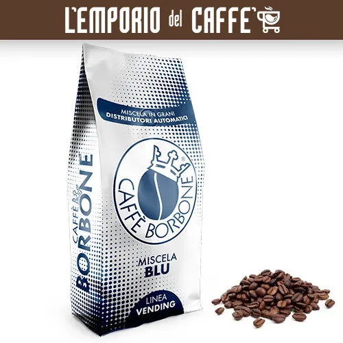 Caffè Borbone 3 kg Grani Beans Miscela Blue Blu - 100% Vero Espresso Napoletano
