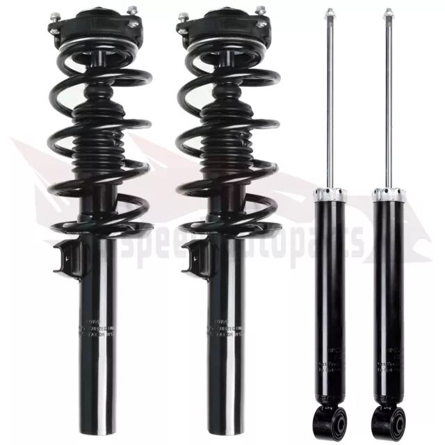Front Complete Struts w/ Springs & Rear Shock Absorbers For VW Jetta Golf Passat