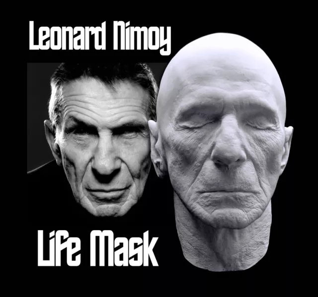 Leonard Nimoy Rare Life Mask With Ears Star Trek Mr. Spock Live Long and Prosper