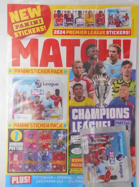 Match magazine 23rd April 2024 Champions League, Ronaldo Records + PL Stickers