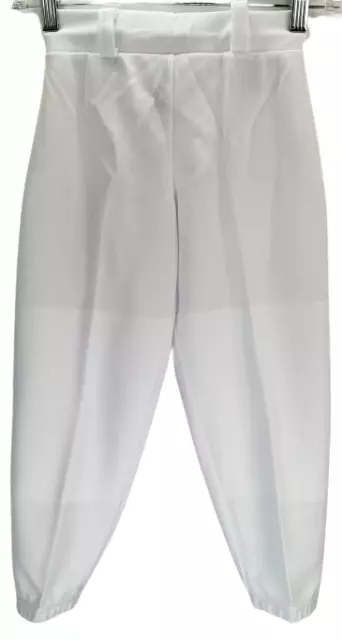 Easton DELUXE Youth Baseball Pants- White, Small