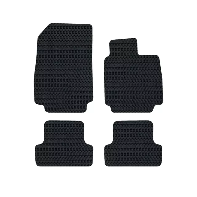 Fits Renault Clio 2005-2019 Fully Tailored Rubber Car Mats Black Floor Set