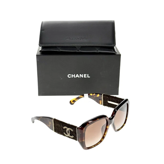 CHANEL SUNGLASSES 5130 Brown chain leather c.714/13  display picture 1