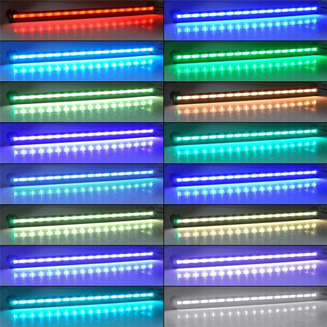 Submersible Aquarium Fish Tank RGB LED Light Bar Strip Colorful Lamp with Remote