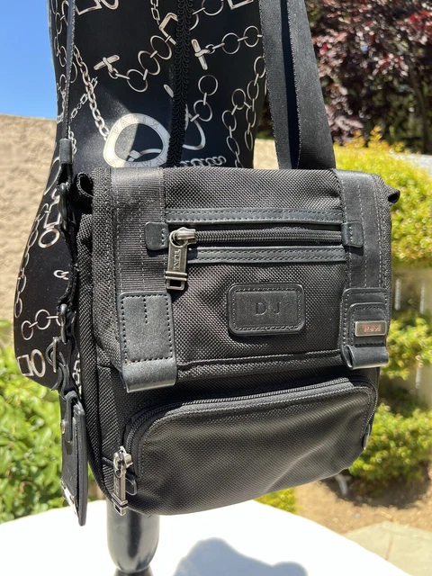 Tumi Alpha Bravo Barstow Ballistic Black Nylon Satchel Crossbody Bag 22306dh