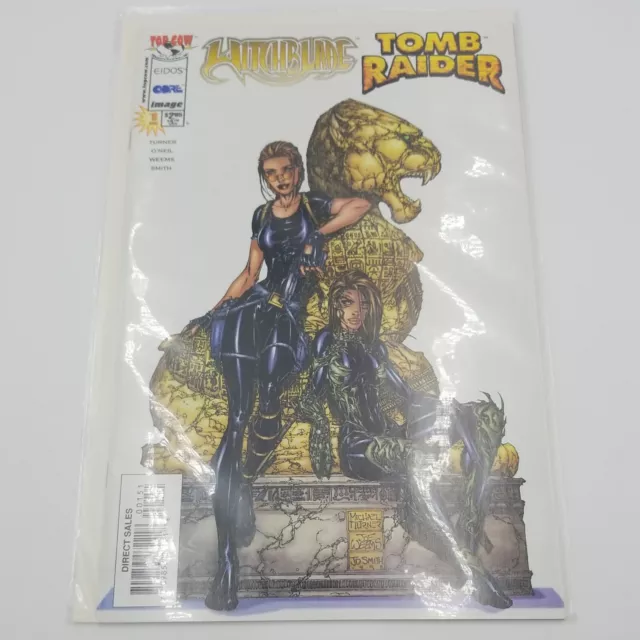 Tomb Raider & Witchblade #1 Cover Variant 1st Lara Croft 1997 Top Cow Comics