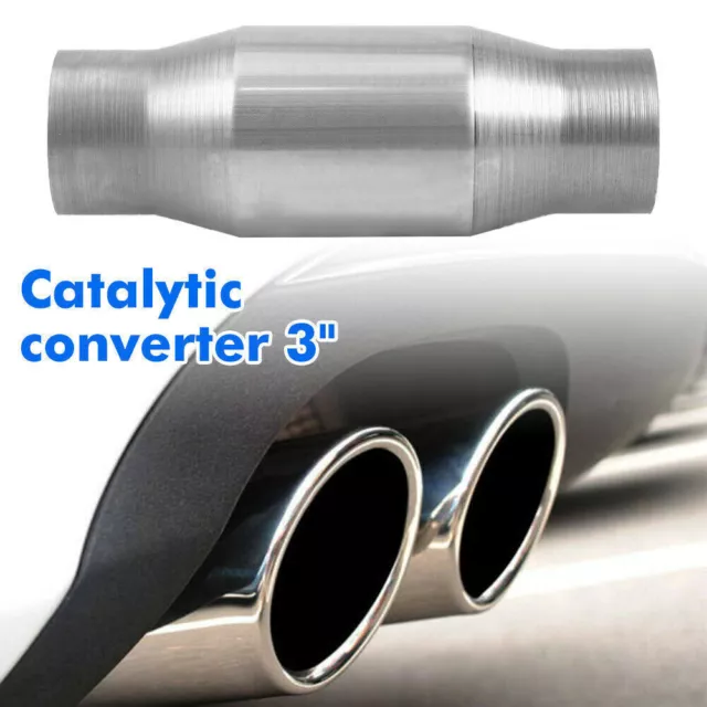 3" Inch Sports Cat Catalytic Converter Hi Flow 400 Cell Universal Stainless