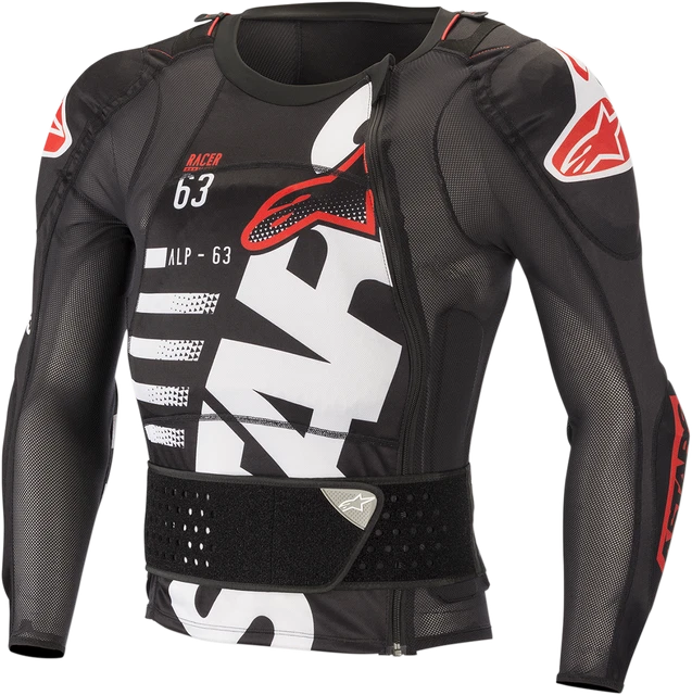 Alpinestars 6505619-123-Xxl Jacket Seq Pr Ls B/W/R 2X Giacca Petto Sequence