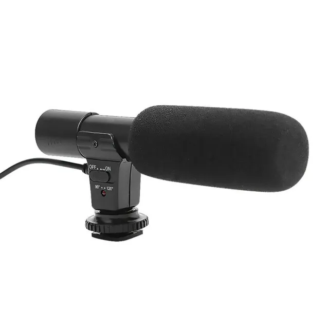 3.5mm Digital Stereo Video Camera Microphone Condenser Vlog Recording External