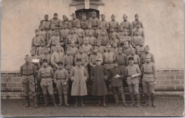 Soldiers Group Photo World War 1 Military Army WW1 Vintage RPPC 09.26