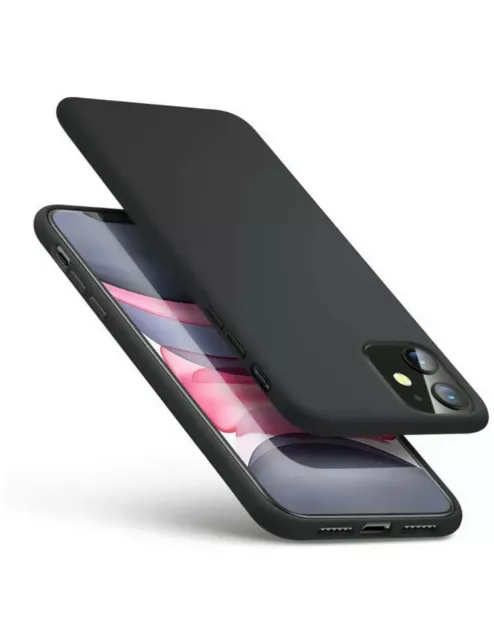 Étui gel ultra doux en silicone noir mat pour iPhone 11 - 11 Pro Max