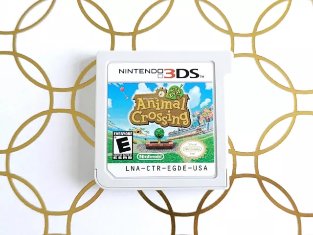 Animal Crossing: New Leaf (Nintendo 3DS, 2013) Cart Only Clean Contacts TESTED