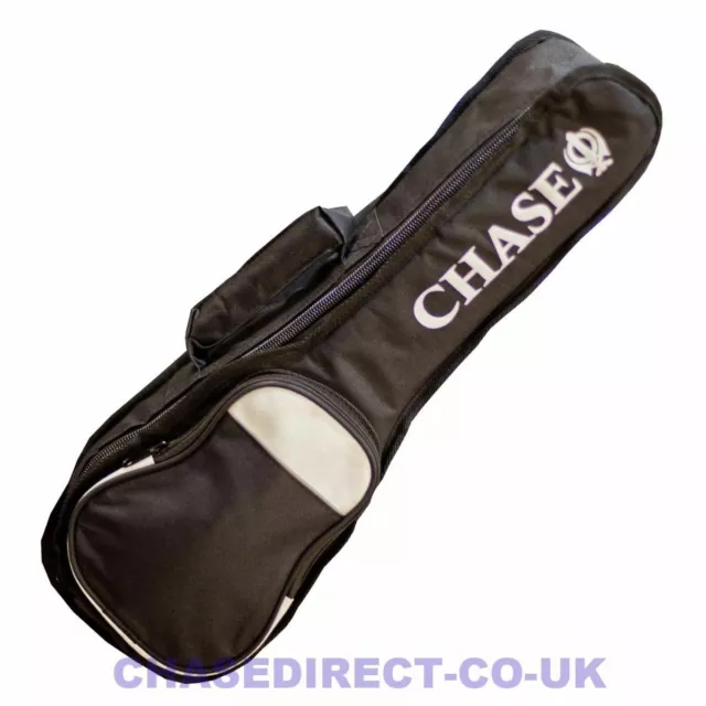 Concert Ukulele Chase Gig Bag Soft Case with 10mm Padding & Shoulder Strap