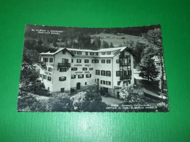 Cartolina Val Gardena - Ortisei - Albergo Angelo 1950 ca