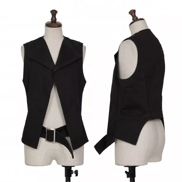 Yohji Yamamoto FEMME Cotton Belted Vest Size 1(K-131509)