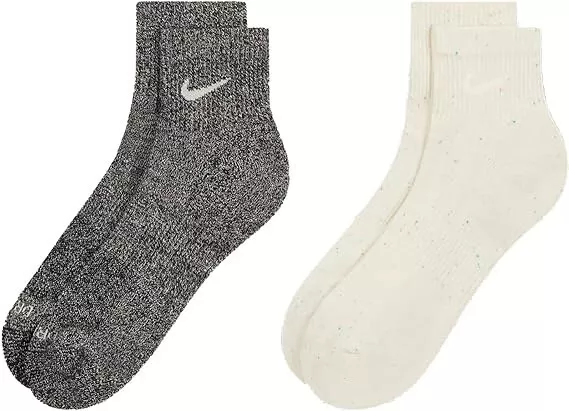 Nike Everyday Plus Dri-Fit 2-Pack Cushioned Ankle Socks(8-12 Mens Size)(W 10-13)