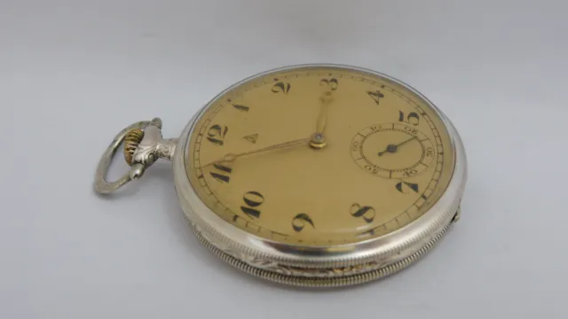 Orologio da tasca argento Funzionante ALPINA silver pocket watch Working A68