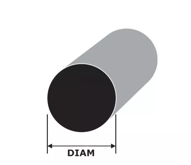 BARRA ROTONDA METRICA ALLUMINIO 5mm 8mm 10mm 15mm 20mm 25mm 30mm 35mm 40mm 2