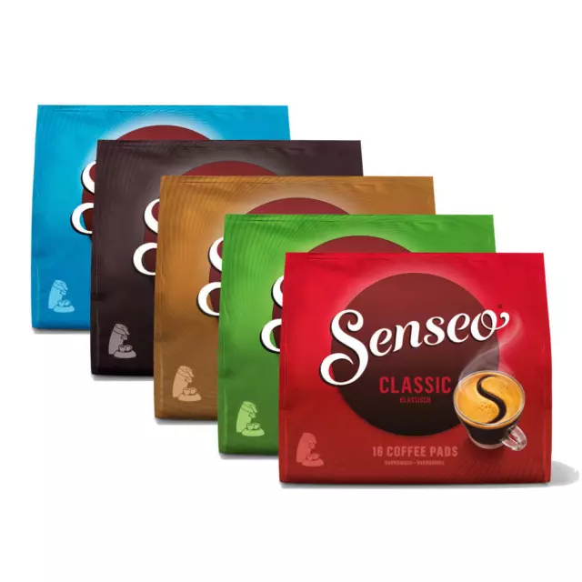 SENSEO KAFFEEPADS Klassisch Set, 5 verschiedene Sorten, 5x16 PADS ideal sparen