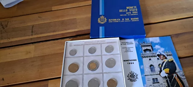 Monete Dello Stato Serie 1984 Repubblica Di San Marino Fdc