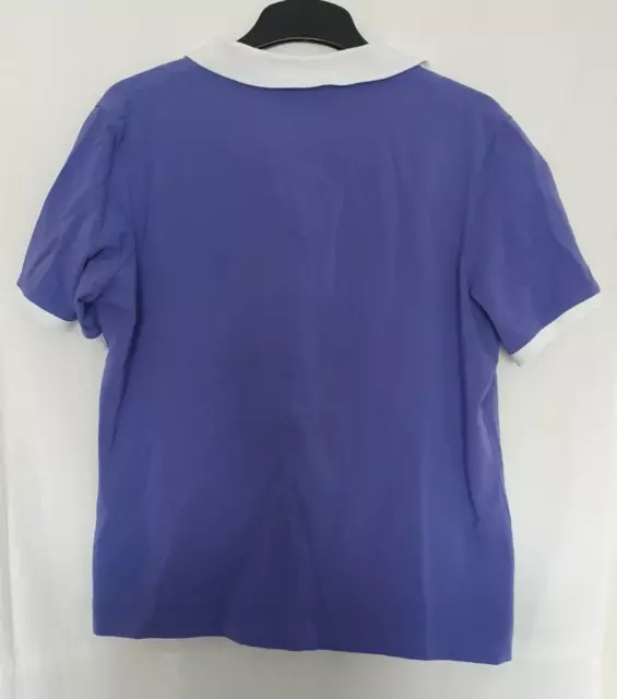 Rosner Poloshirt Damen kurzarm lila/weiß Gr. M/L, gut erhalten 3