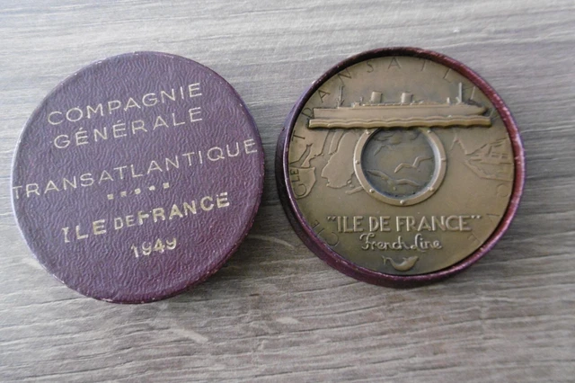 MEDAILLE EN BRONZE Flandre Compagnie Générale Transatlantique French