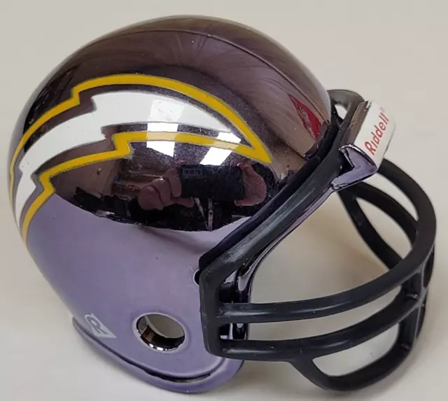 NFL San Diego Chargers Riddell Pocket Pro Helmet, New (Chrome)