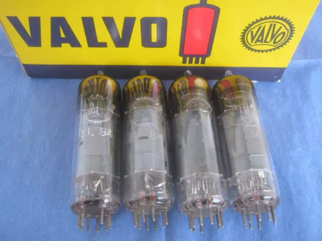 4x EL84 / 6BQ5  tubes  VALVO  rx2 -  EL 84 - 1957