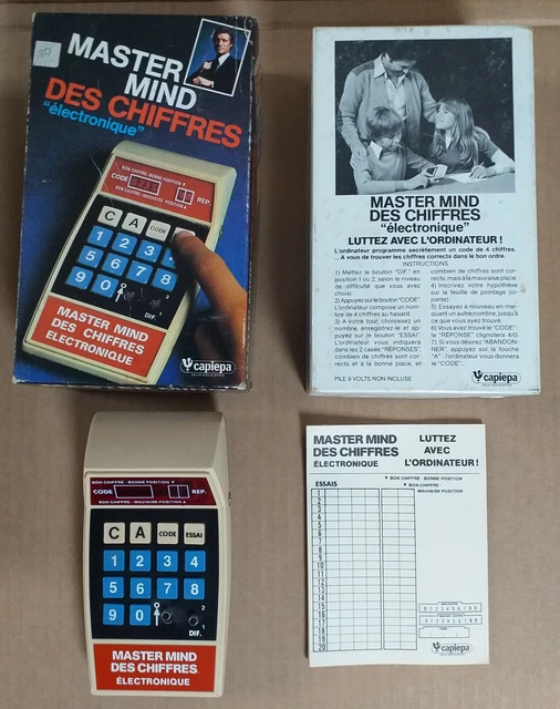 JEU MASTER MIND ELECTRONIQUE DES CHIFFRES Capiepa £12.85 - PicClick UK