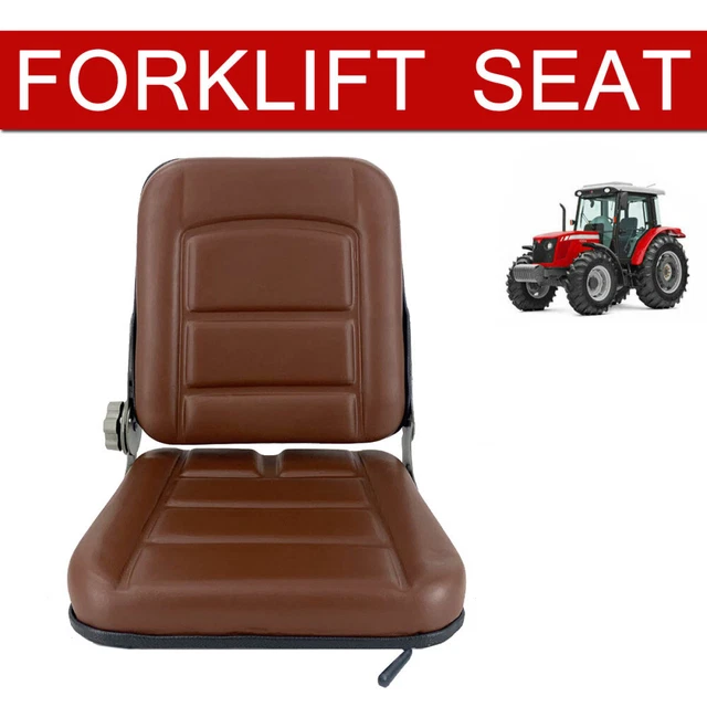 PVC LEATHER TRACTOR Seat Forklift Excavator Truck Chair Seat Universal