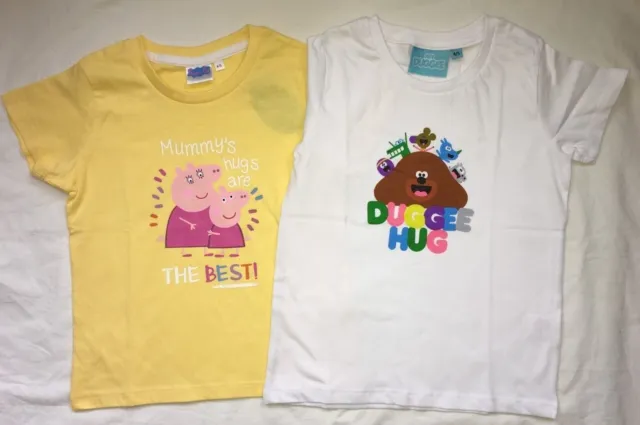 new girls Peppa pig or Hey Duggee t-shirt/top.18-24mths,2-3,3-4 or 4-5yrs