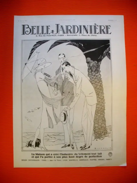 Publicite De Presse Belle Jardiniere Vetements Perfection Par Chazelle Ad 1926