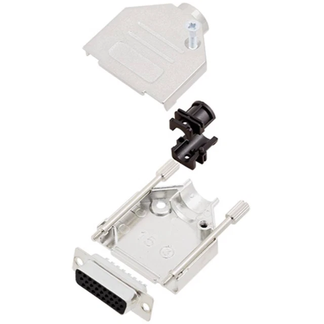 TRU COMPONENTS TCDTZK15HDS26K 7709564 Kit embase SUB-D femelle 180 ° Nombre de