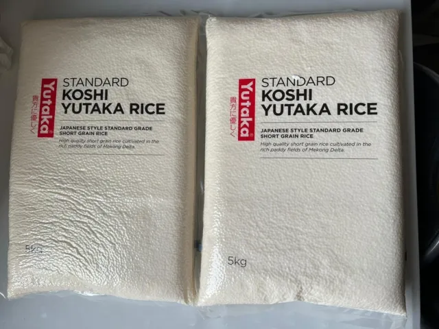 Yutaka Koshi Premium Grade Japanese Short Grain Sushi Rice 10KG / 10000g (2x5KG)