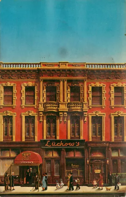Postcard Hotel Luchow's Restaurant New York Unposted
