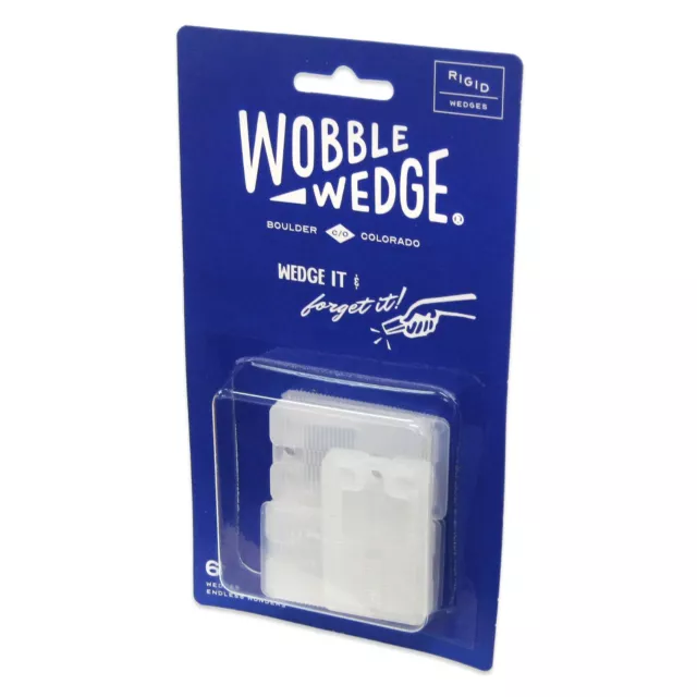 Hard Wobble Wedges Pack Of 6 Tapered Plastic Shims For Appliance Feet Table Legs