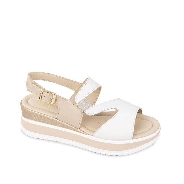 Sandali con on sale zeppa beige