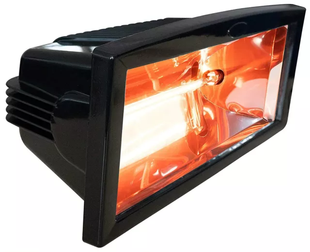 InfraredMagicSun 1,3 KW Infrarot Wandstrahler Heizstrahler Wärmestrahler Schwarz