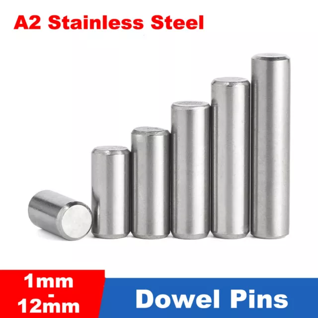 Stainless Steel Dowel Pins Parallel Pins 1mm 2mm 3mm 4mm 5mm 6mm 8mm 10mm 12mm