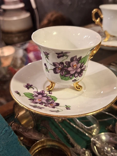 Service à Café Limoges Art Nouveau XIXe Siècle - Porcelaine Ancienne - 11 Pièces