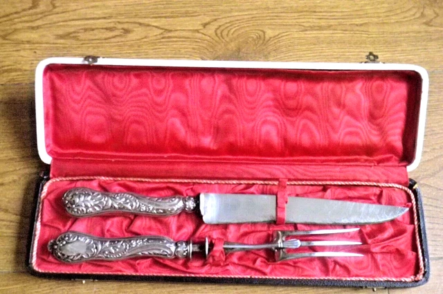 Ancien Service à Gigot En Métal Argenté - Pièce De Boucherie Vintage