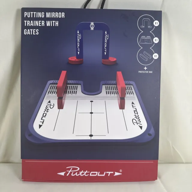 PuttOut Putting Mirror Trainer and Alignment Gate NIB