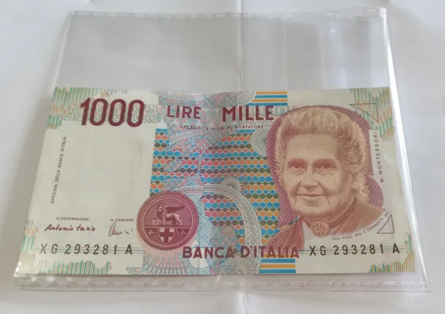 Banconota 1000 Lire Montessori *Spl Serie X *Rara
