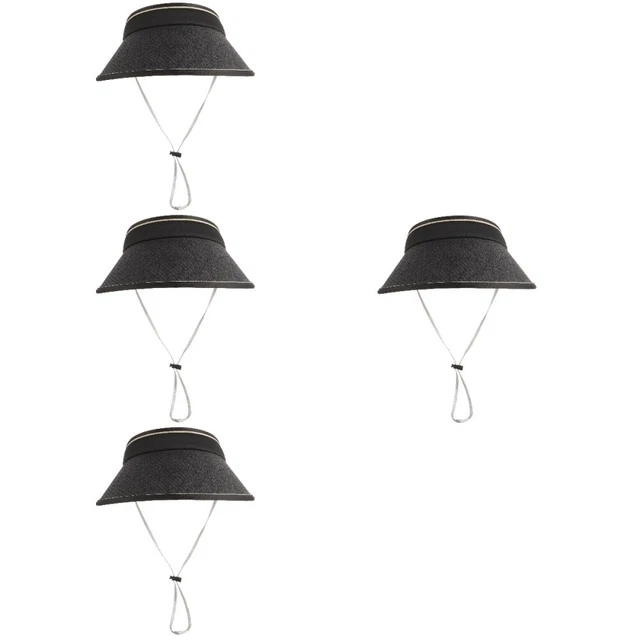 4pcs CHAPE DE PLACE pliant d'été Delate Wide Brim Beach Big Big Sunshade Hat